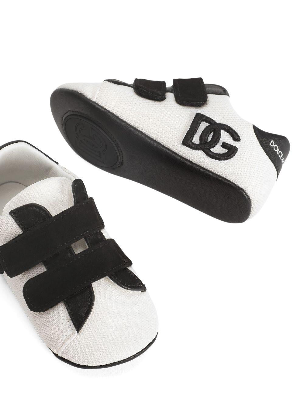 Sneakers bianche/nere per neonato DK0165AC108 8B926 Dolce & Gabbana Kids 