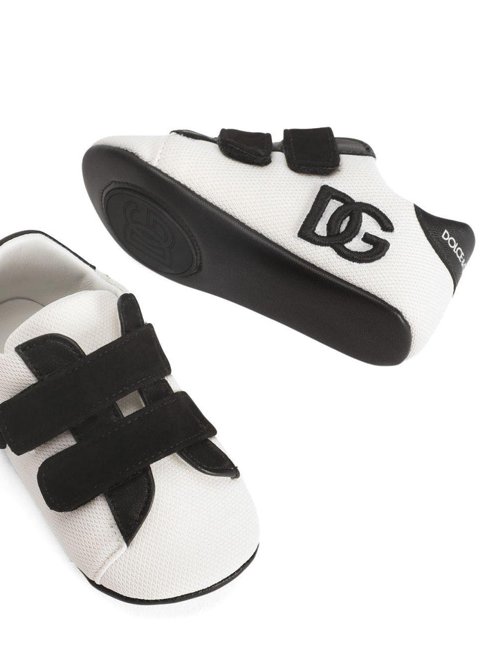 Sneakers bianche/nere per neonato DK0165AC108 8B926 Dolce & Gabbana Kids 
