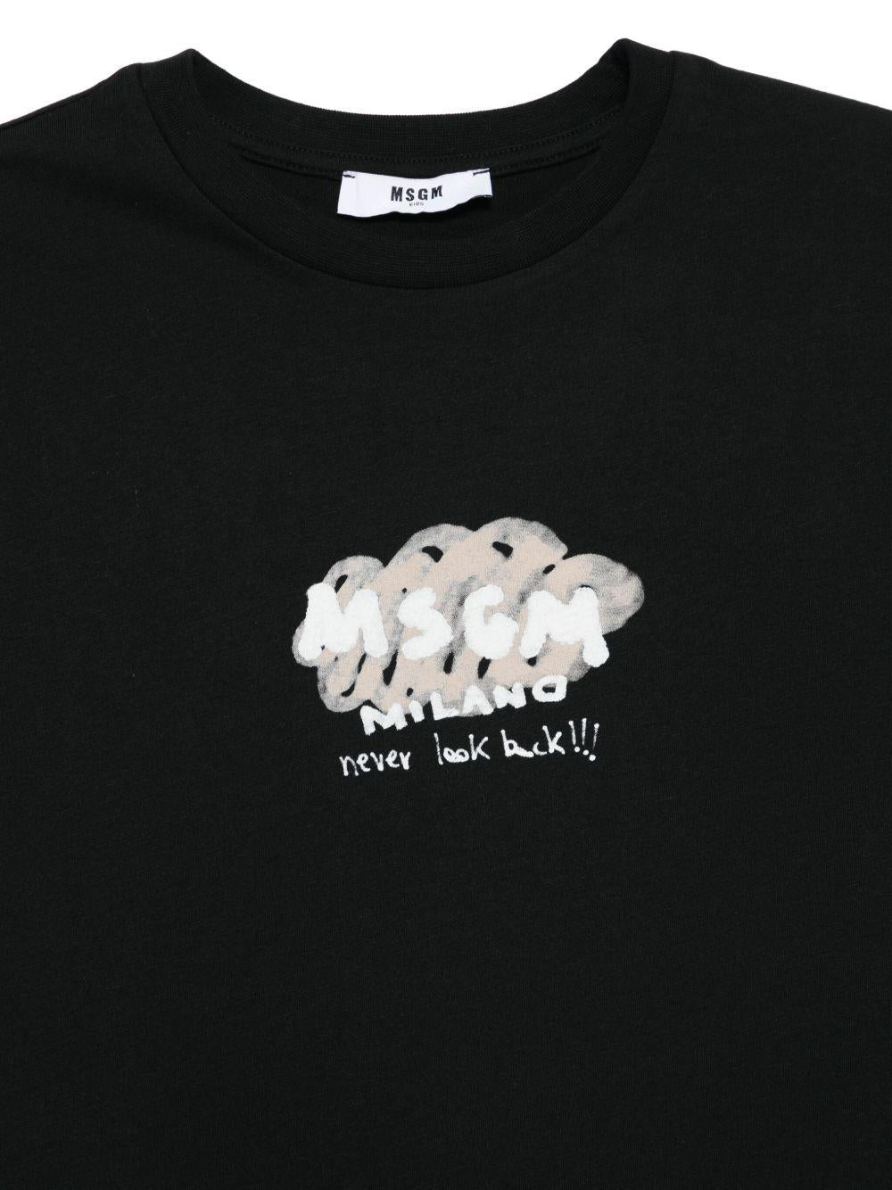 T-shirt nera per bambino