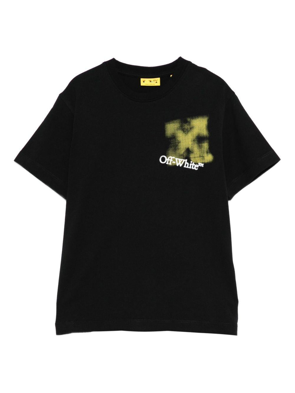 T-shirt nero per bambino OBAA002F25JER006 1018 Off White Kids 