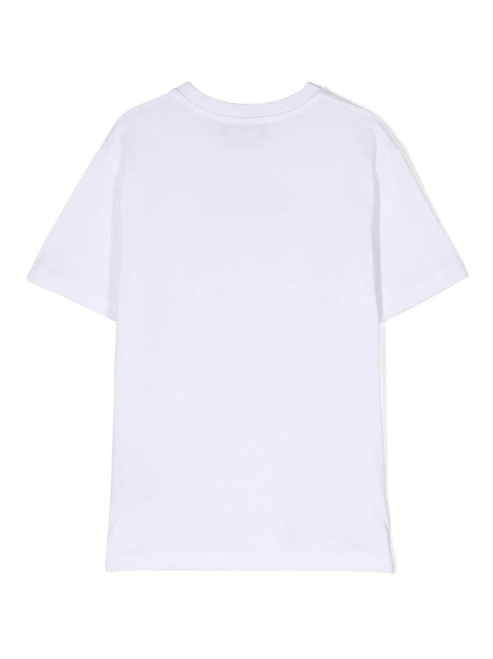 White t-shirt for boys with logo