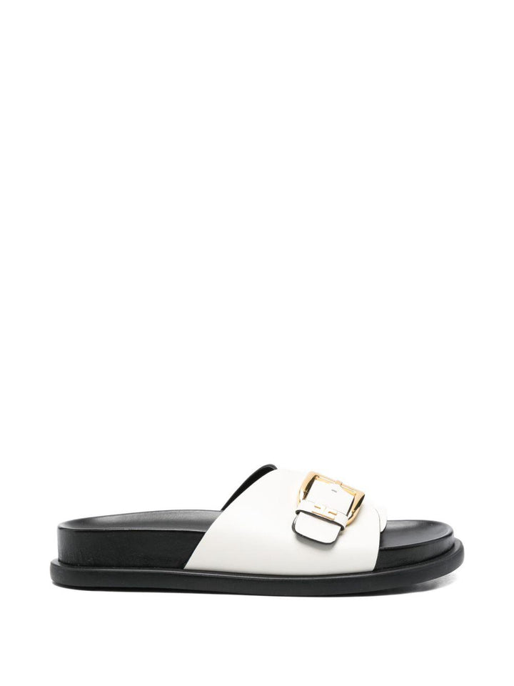 Sandali bianche/nere per bambina F4A2E06000092 A257 Elisabetta Franchi Kids 