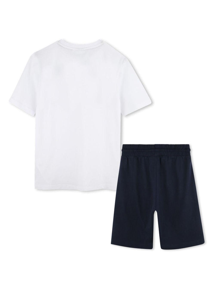 Completo blu navy/bianco per bambino