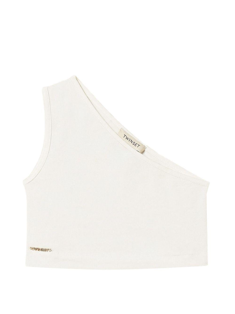 Top bianco per bambina 261GJ2255 00526 Twin Set 