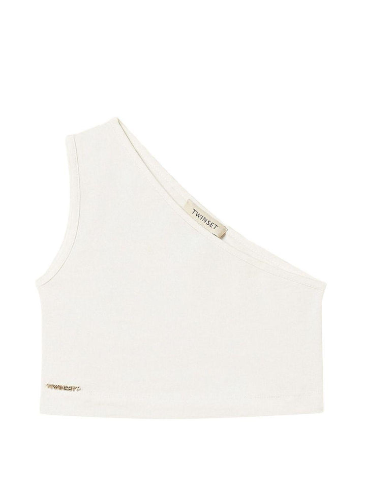 Top bianco per bambina 261GJ2255 00526 Twin Set 