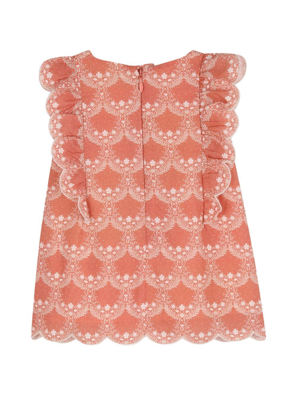 Abito rosa per neonata C20932 45U Chloe 
