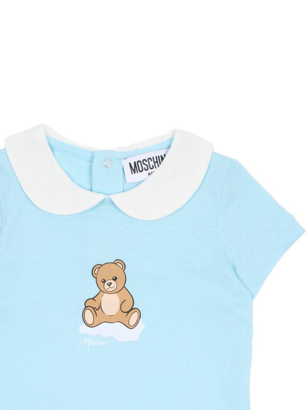 Tutina azzurro cielo per neonato MUT04NLAA03 40304 Moschino Kids 