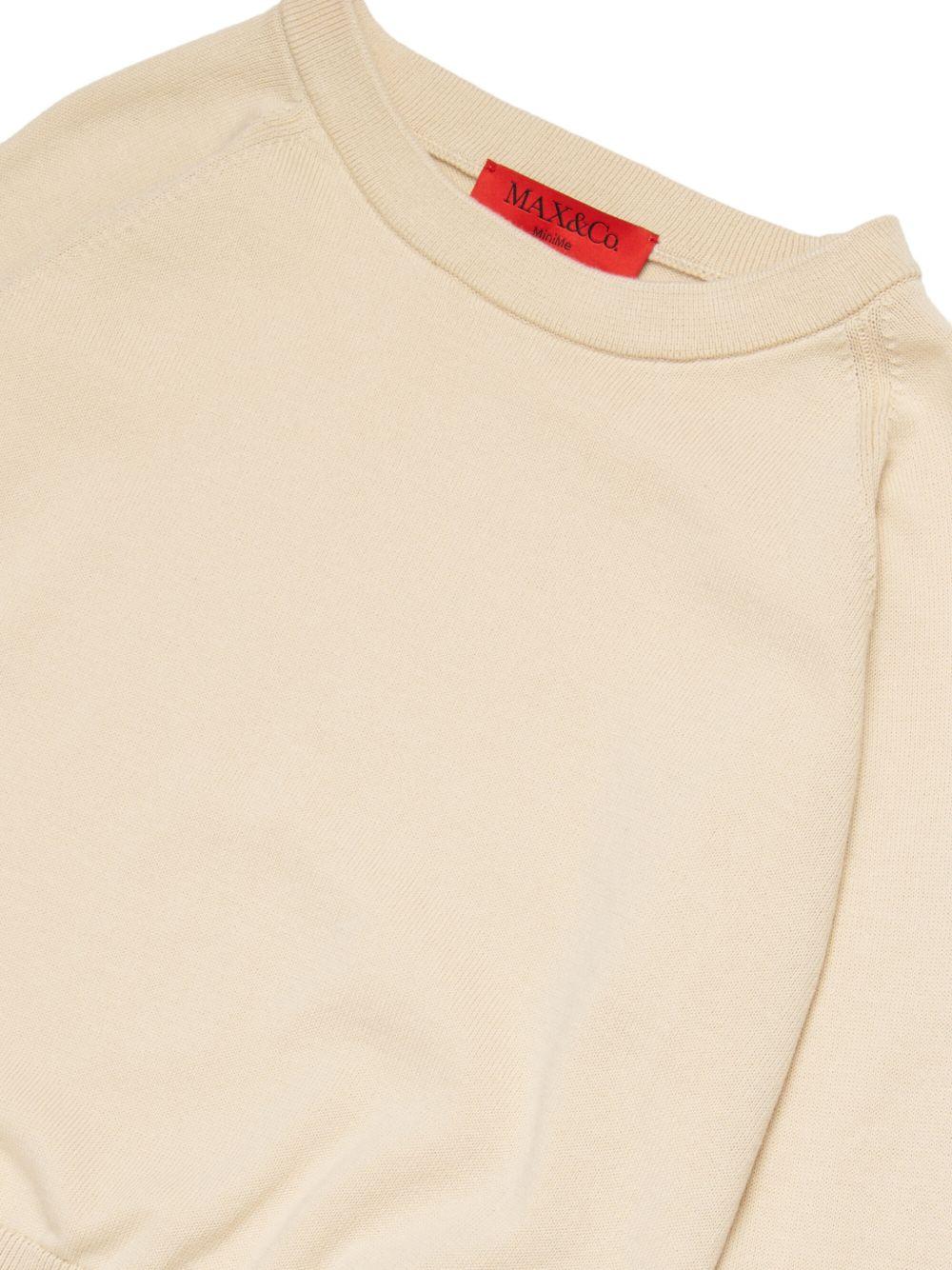 Maglione crema per bambina MX0295MX00X MX105 Max&co Kids 