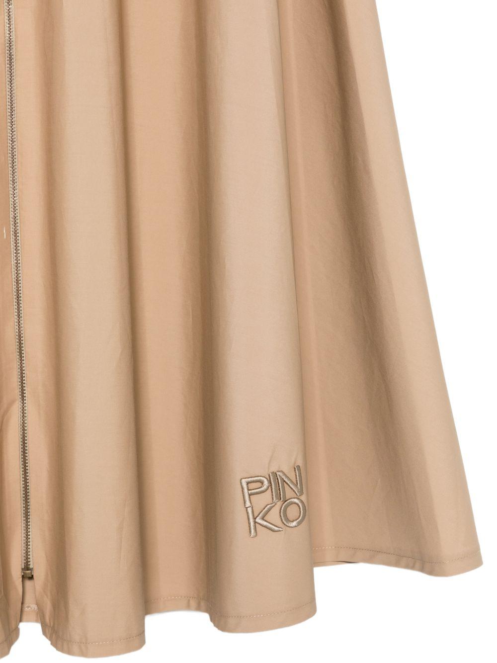 Gonna marrone per bambina KFGO0200CA029 6023 Pinko Kids 