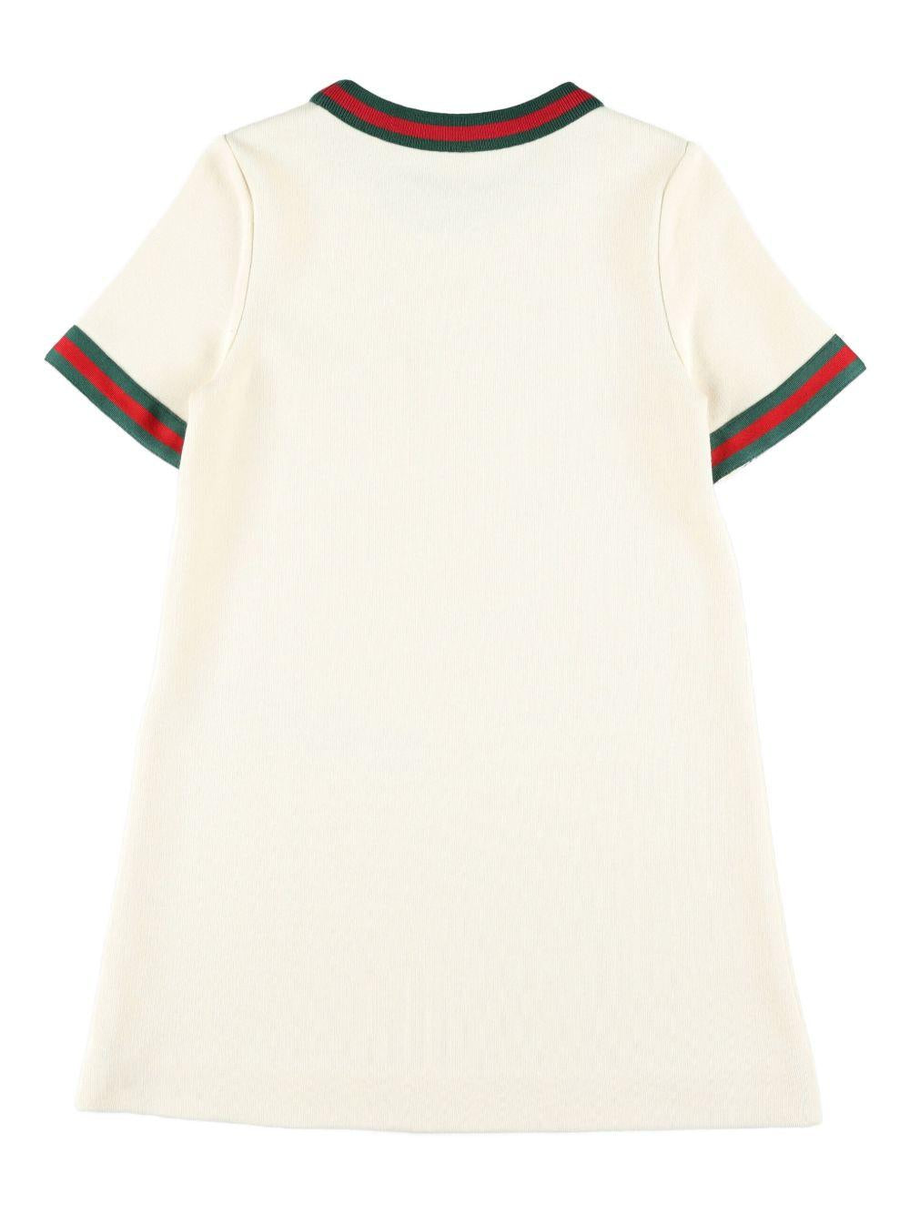Abito bianco sporco per bambina 718772XJHR9 9908 Gucci Kids 