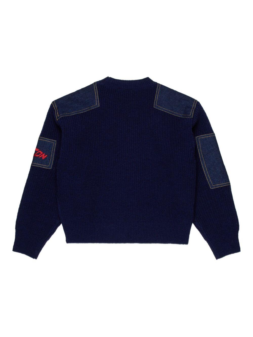 Maglione blu navy per bambino DQ3132D0AAZ DQ883 Dsquared2 Kids 