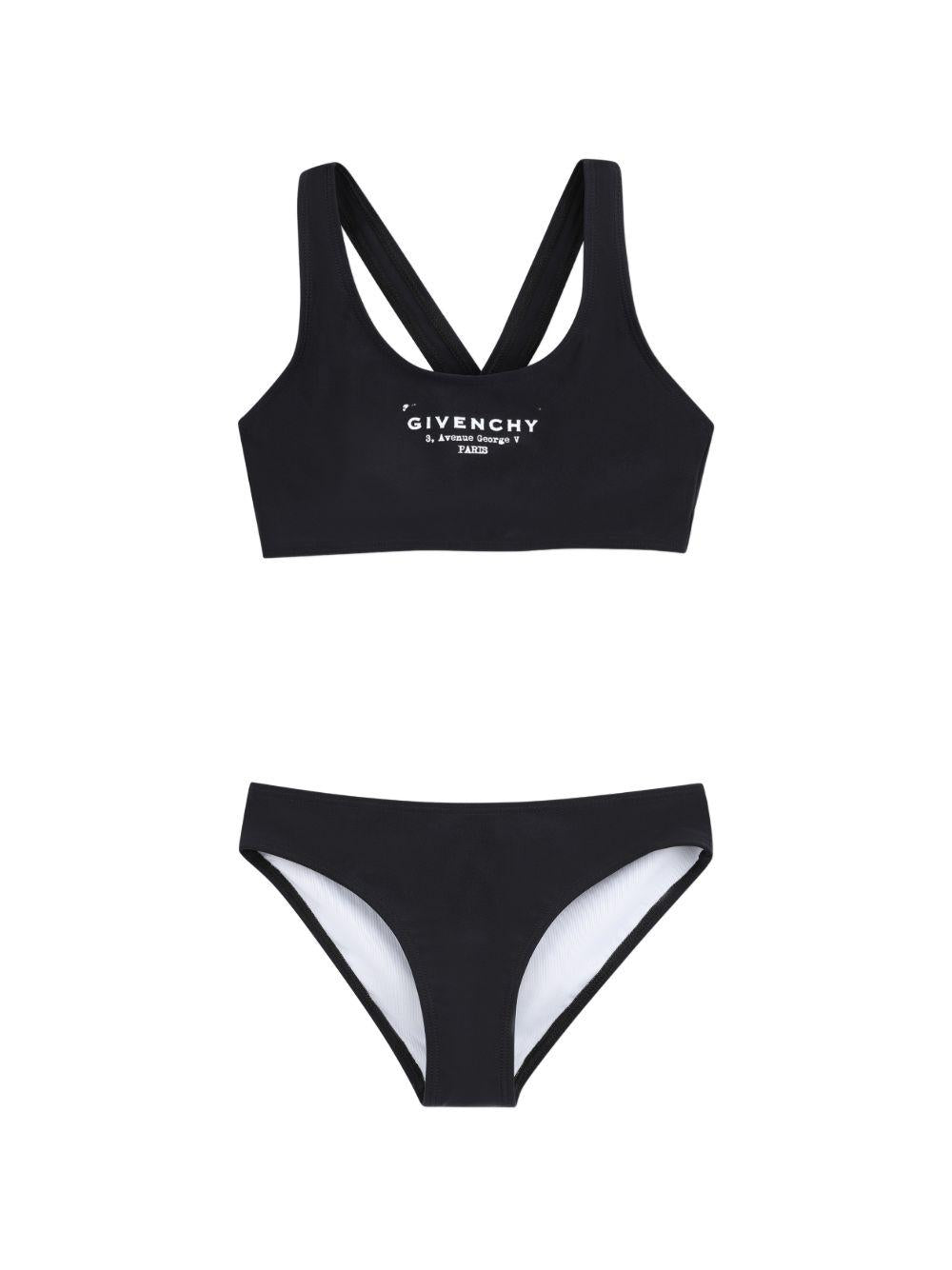 Costume nero per bambina H31218 09B Givenchy Kids 
