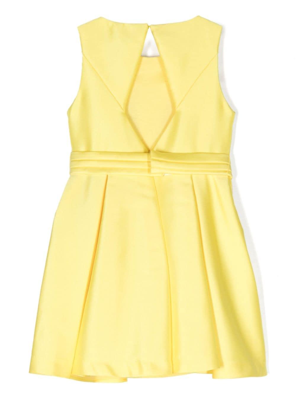 Abito giallo per bambina con fiocco 5061 043 Abel & Lula 