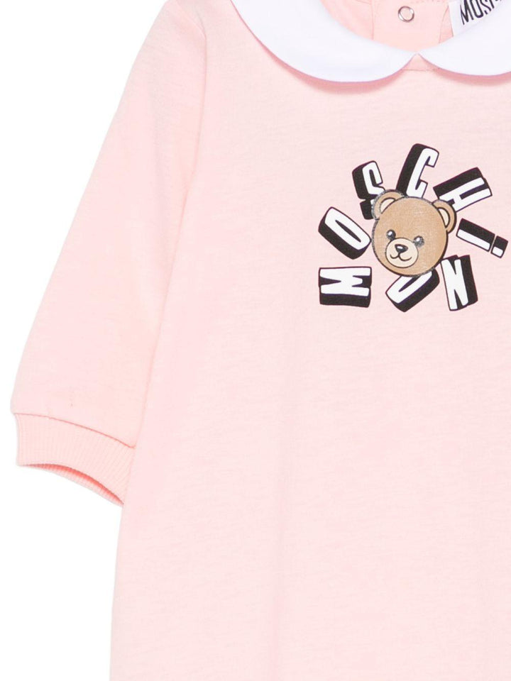 Tutina rosa per neonata MUT04QLAA02 50209 Moschino Kids 