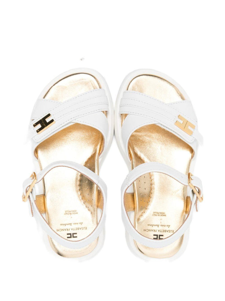 Sandali bianche per bambina F1A2E05520092 139 Elisabetta Franchi Kids 