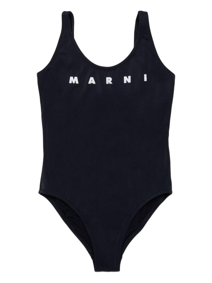 Costume nero per bambina M01834M00M2 0M900 Marni Kids 