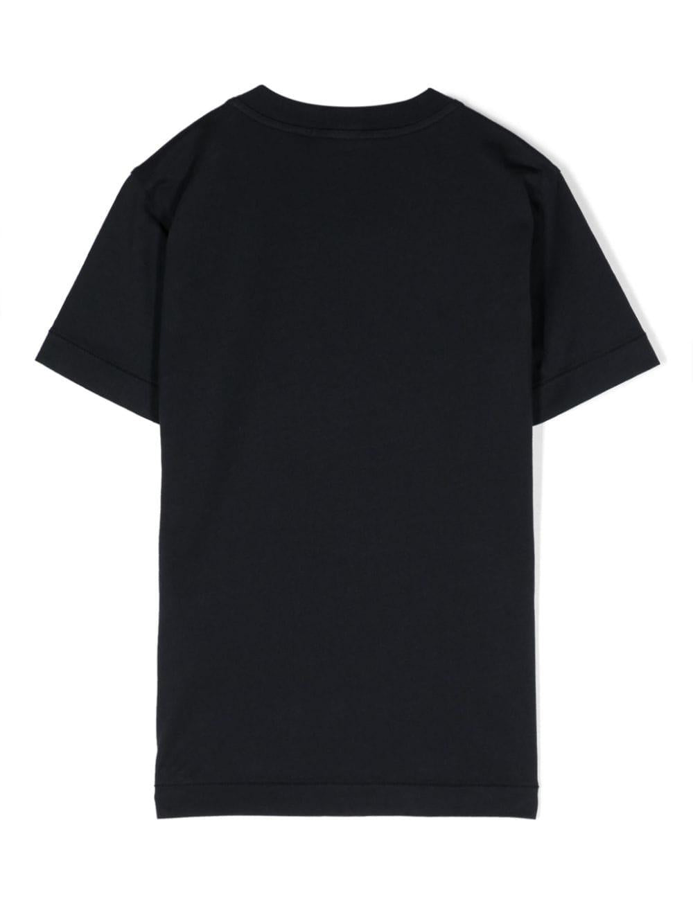 Blue t-shirt for boys with logo