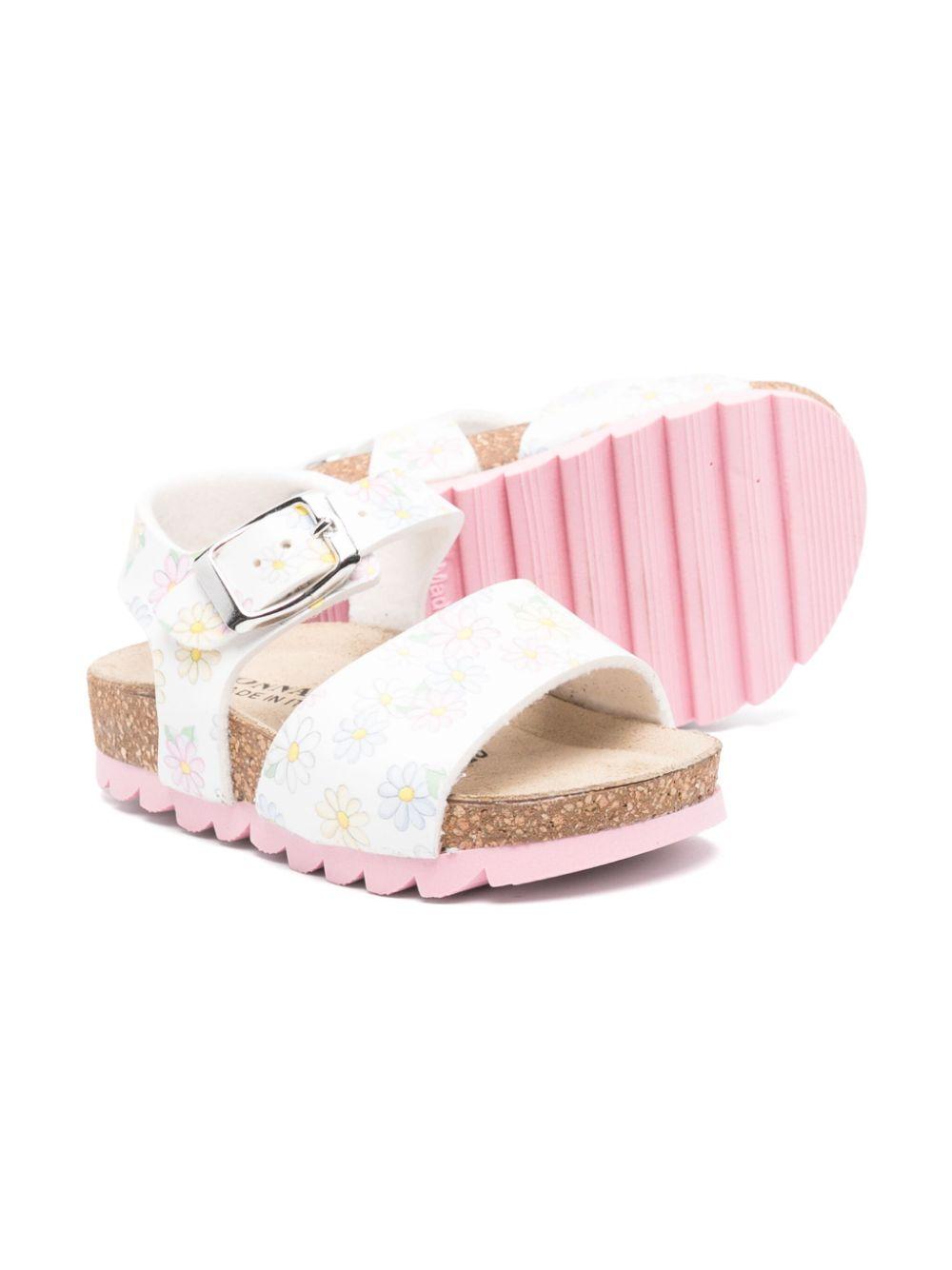 Sandali bianca/multicolore per bambina