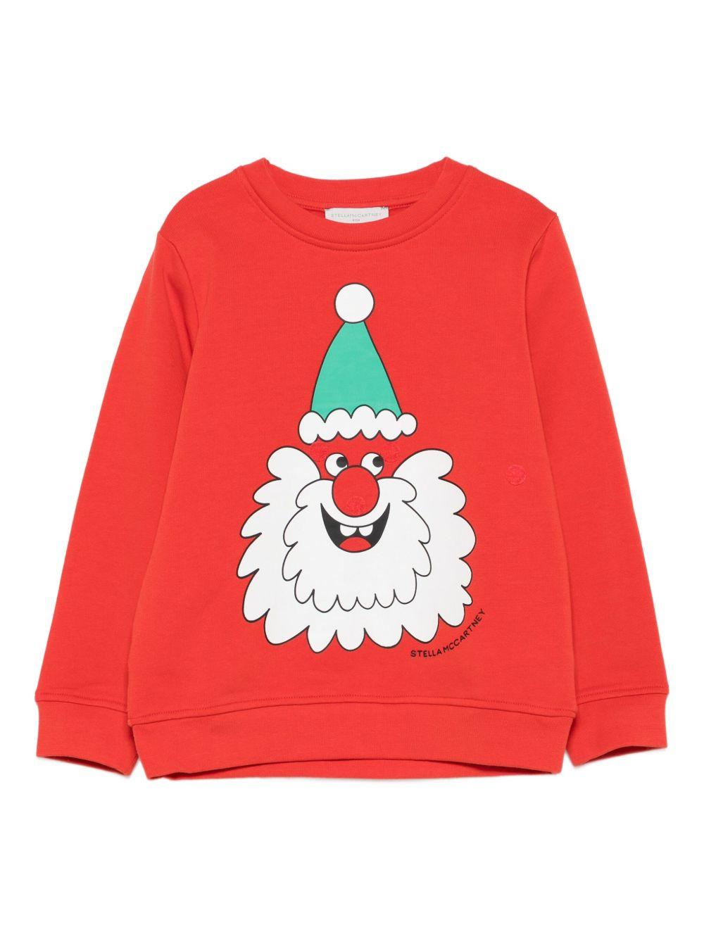 Felpa rossa per bambino TX4P30Z3059 421 Stella McCartney Kids 