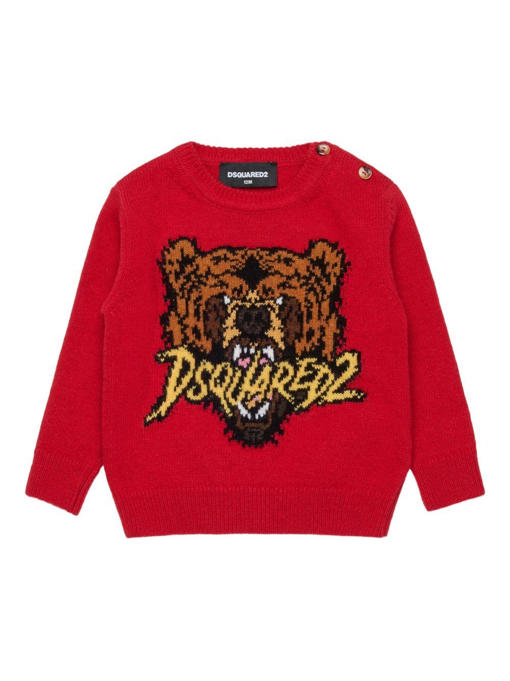 Maglione rosso per neonato