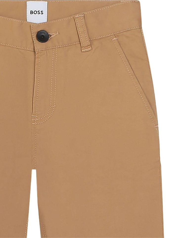 Pantalone chino marrone per bambino J52685 269 Boss Kids 