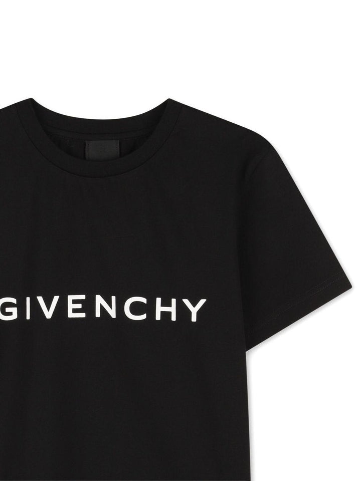 T-shirt nero per bambino H30952 09B Givenchy Kids 