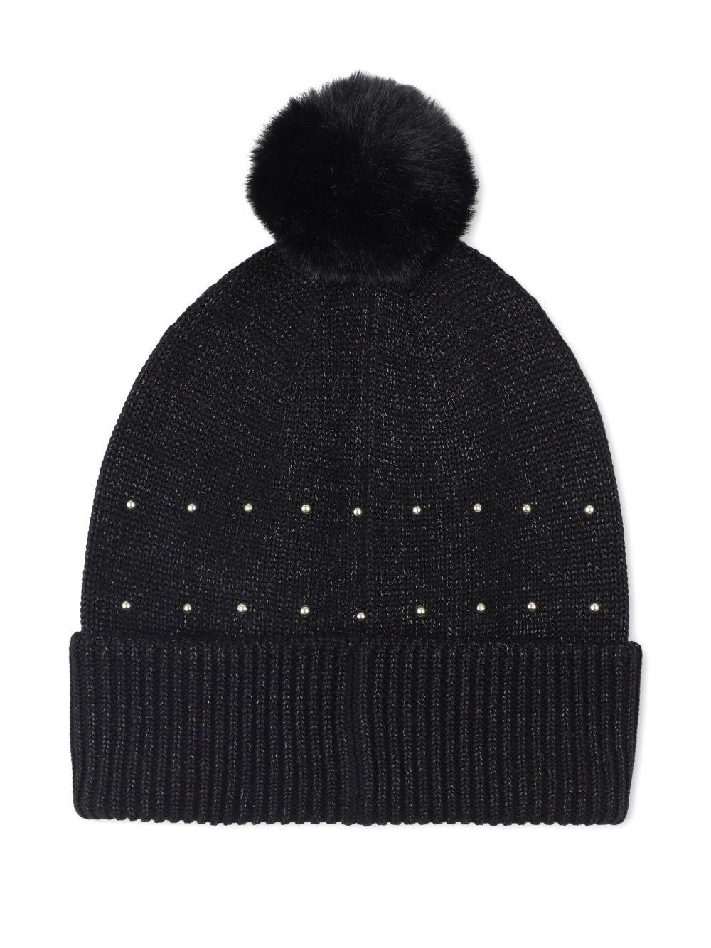 Berretto nero per bambina R30518 09B Michael Kors Kids 