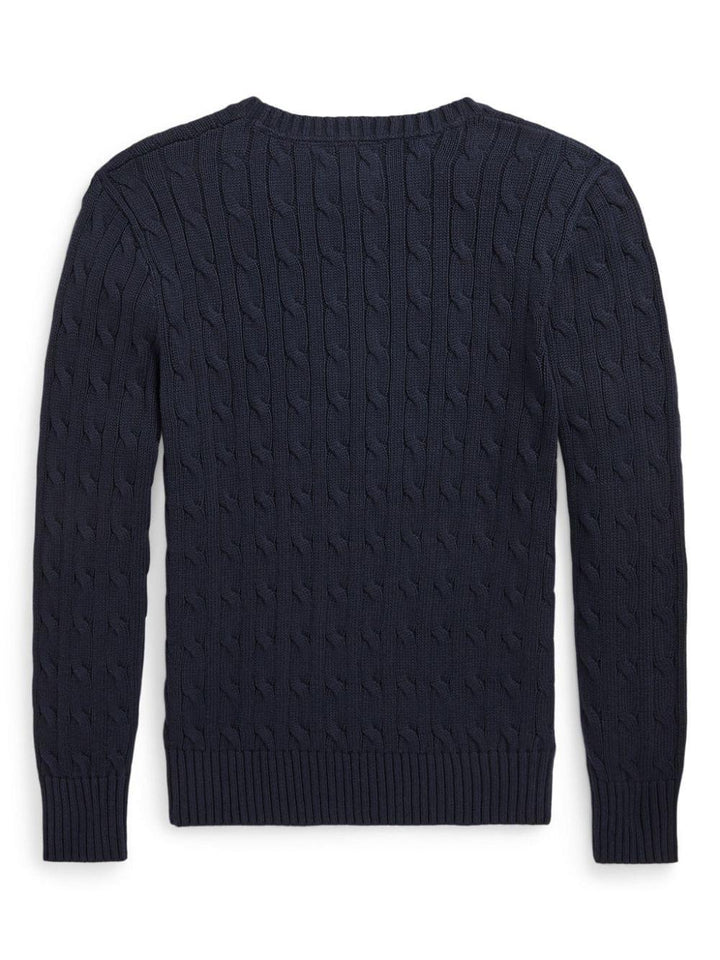 Maglione blu navy per bambino con logo 323702674 060 Ralph Lauren Kids 