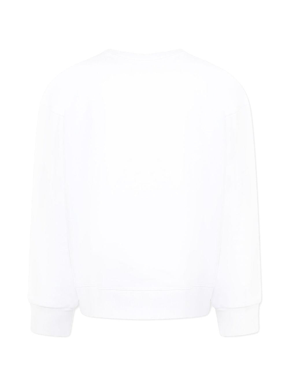 Felpa bianca per bambina DQ2786D0A9U DQ100 Dsquared2 Kids 