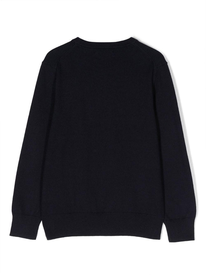 Maglia blu per bambino con logo 323799887 031 Ralph Lauren Kids 