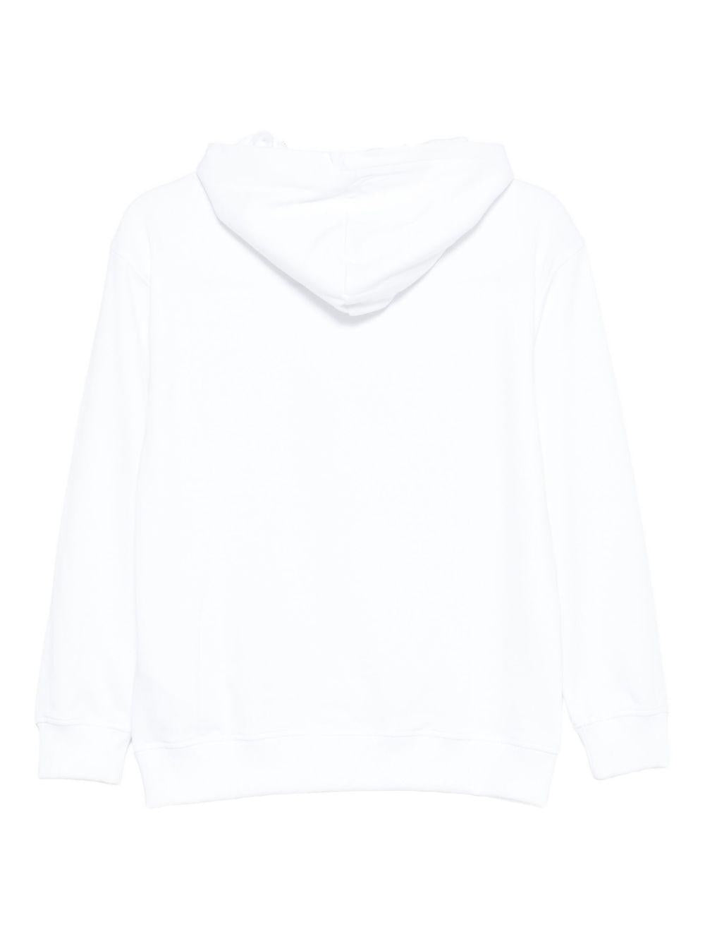 Felpa bianca per bambino HUF09ALCA14 10101 Moschino Kids 