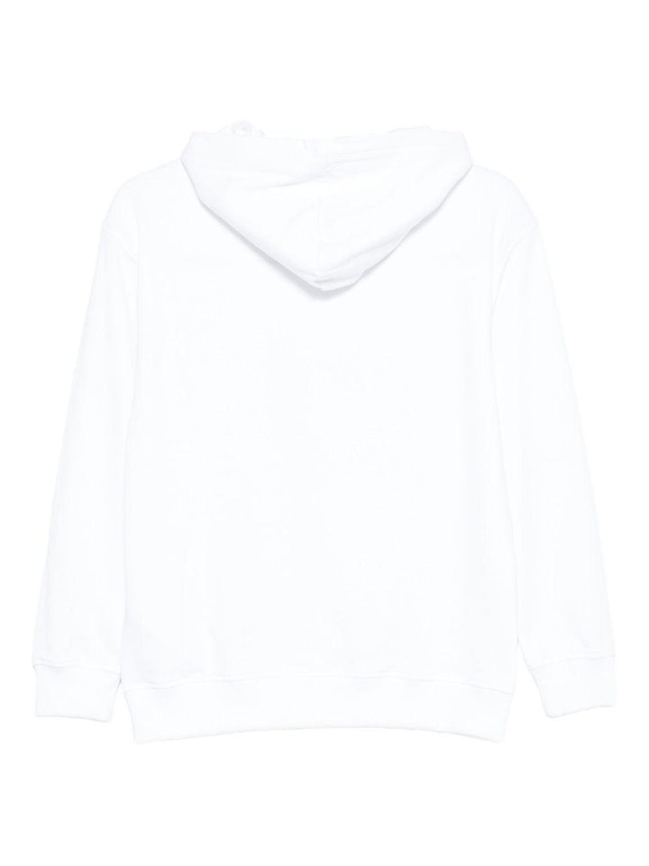 Felpa bianca per bambino HUF09ALCA14 10101 Moschino Kids 