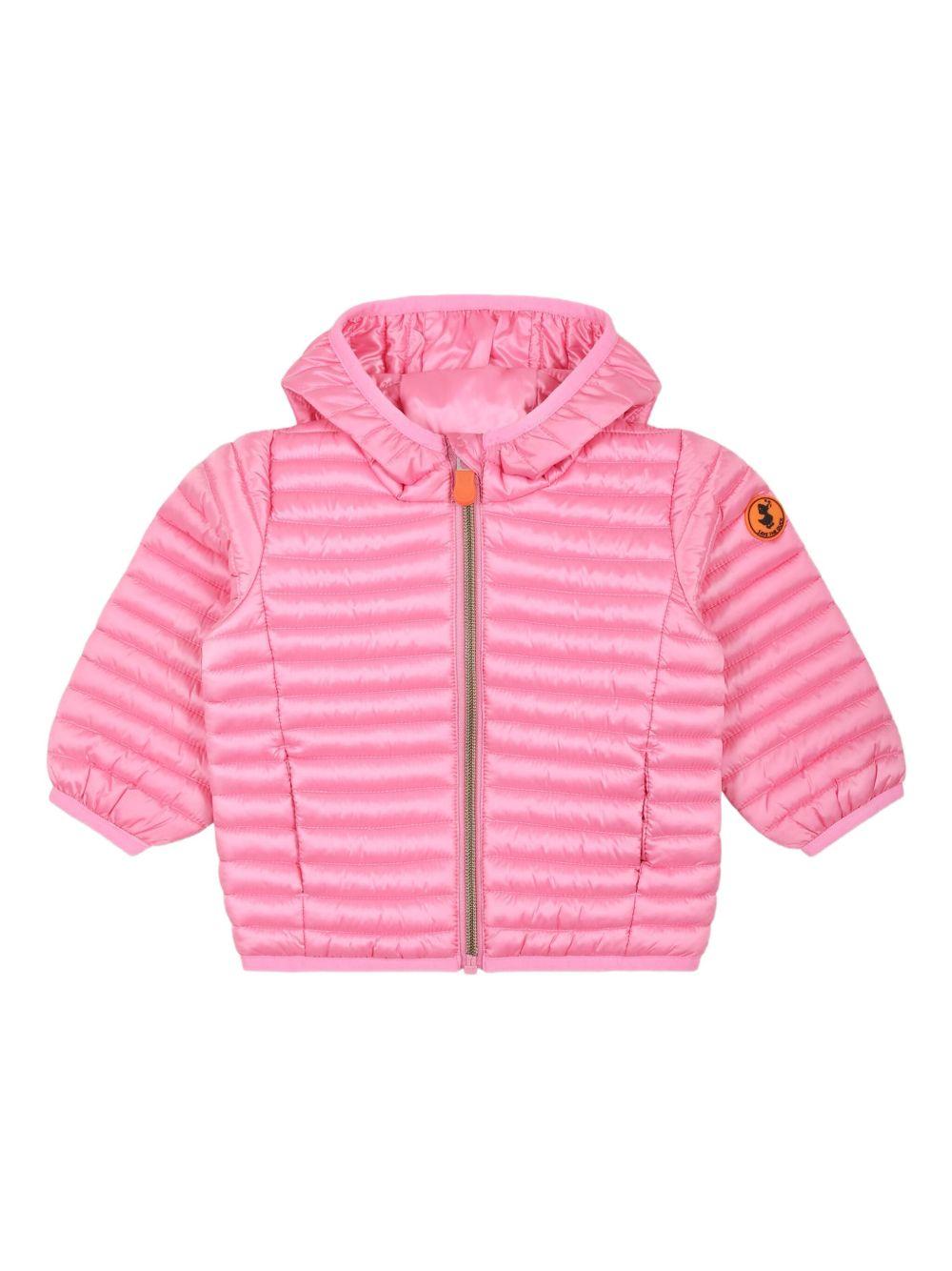Giubbotto rosa per neonata