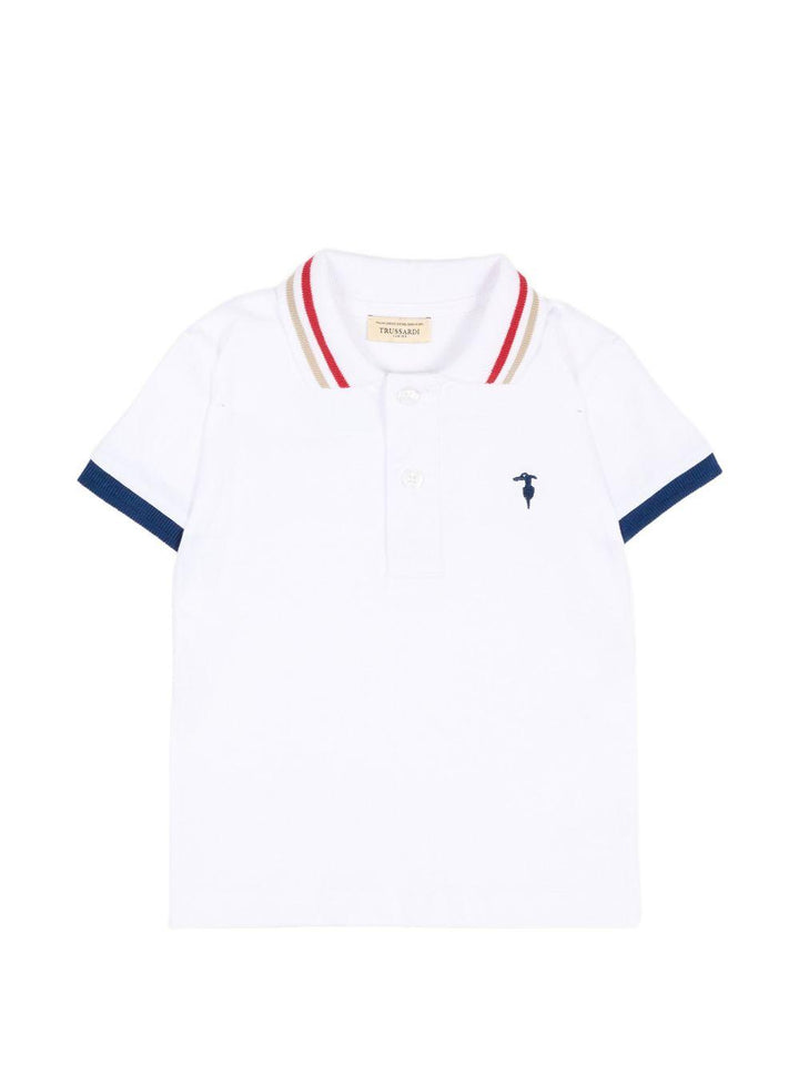 Polo bianca per neonato TIP26102PO WHI Trussardi Kids 
