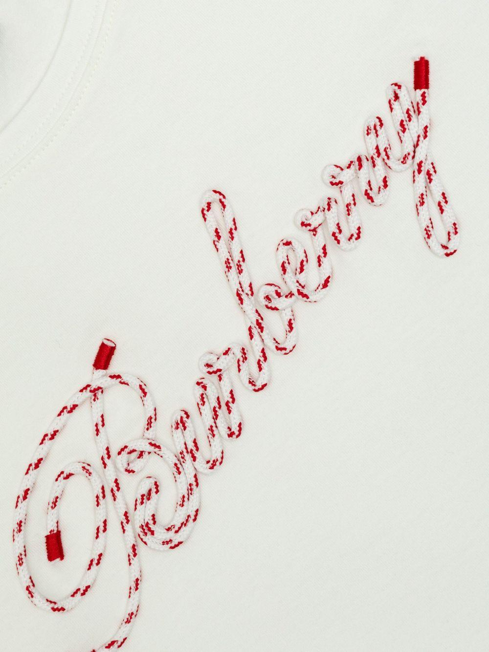 T-shirt bianca per neonata 8100319 A1464 Burberry Kids 