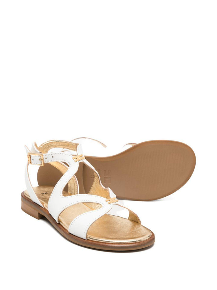 Sandali bianche per bambina F4A2E05641733 139 Elisabetta Franchi Kids 