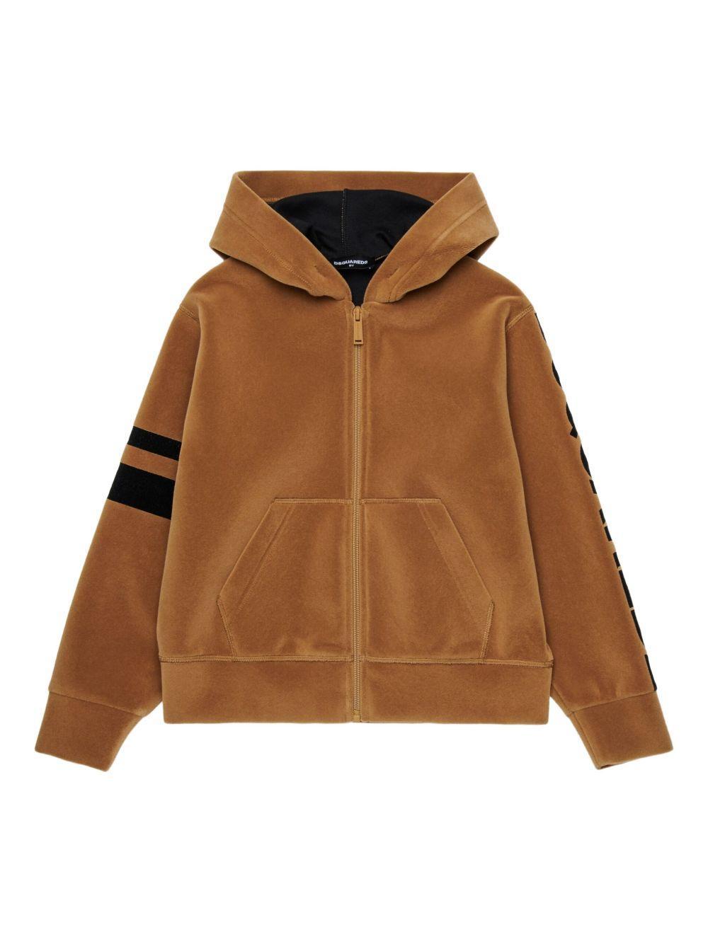 Felpa marrone per bambino DQ3001D0AF8 DQ721 Dsquared2 Kids 