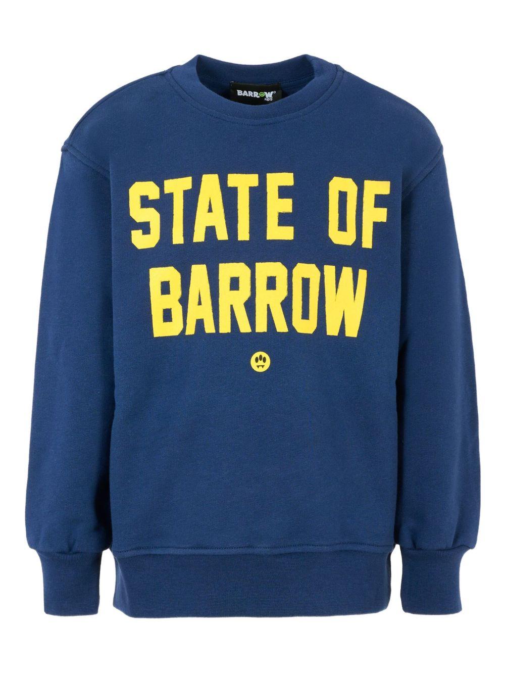Felpa blu per bambino F5BKJUSW076 060 Barrow Kids 
