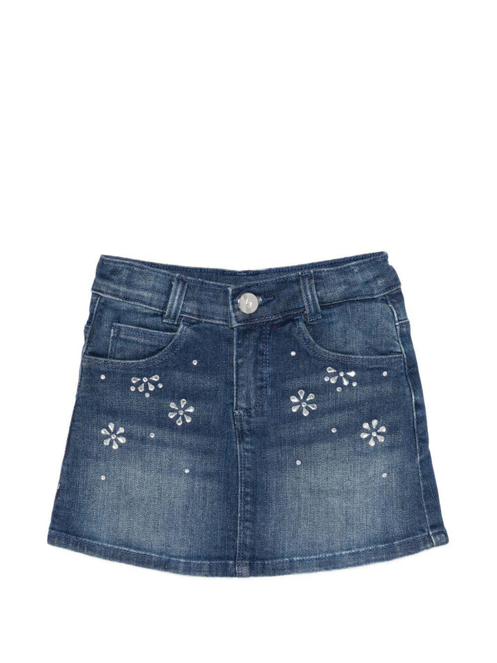 Gonna di jeans blu per bambina KA6074D3246 79069 Liu Jo 