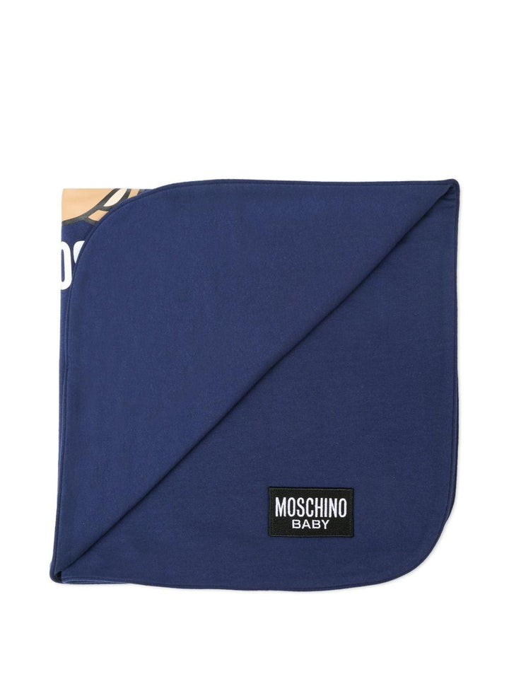 Coperta blu per neonato MUB00MLCA19 40304 Moschino Kids 