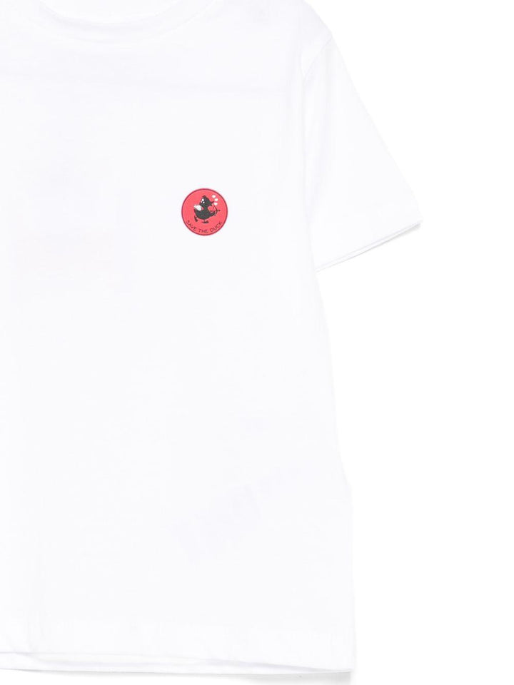 T-shirt bianca per bambino JT1732XBESY22 00000 Save The Duck Kids 