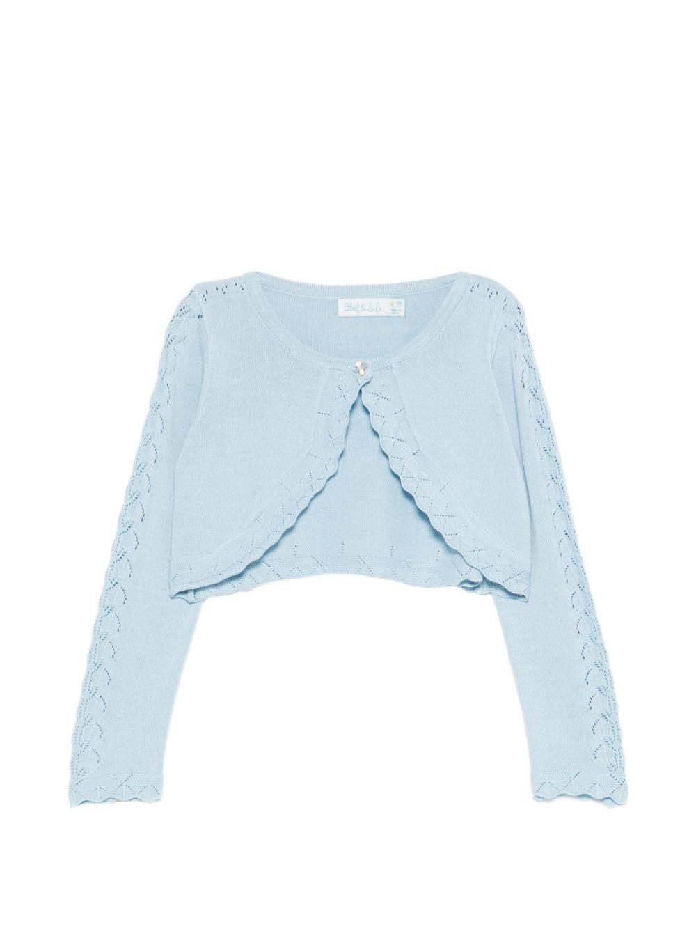 Cardigan azzurro chiaro per bambina 5304 047 Abel & Lula 