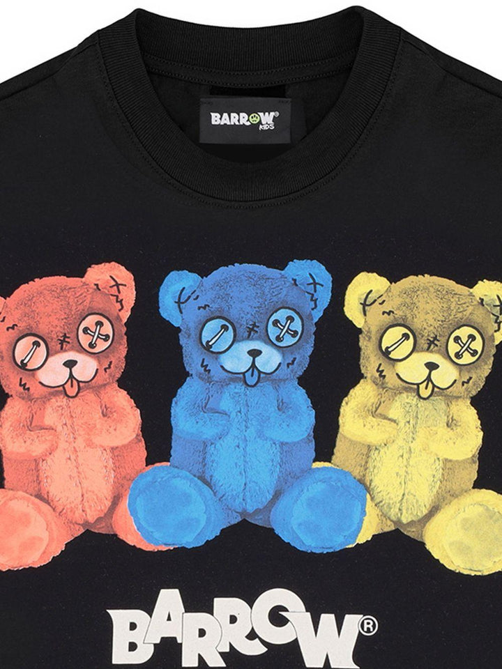 T-shirt nera per bambino F5BKJUTH241 110 Barrow Kids 