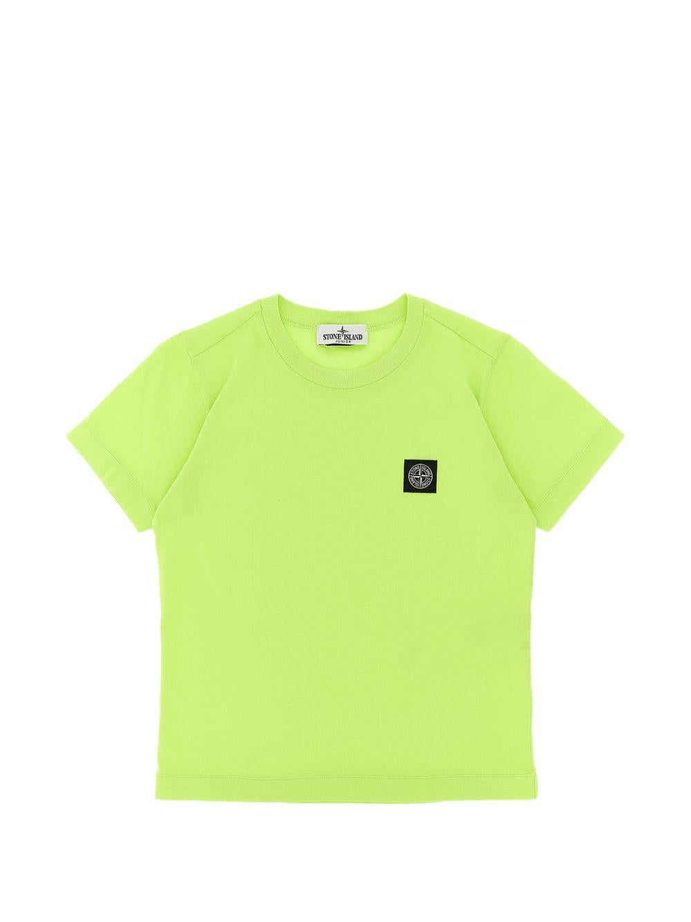 T-shirt verde limone per bambino 62100002S0047 V005F Stone Island Kids 