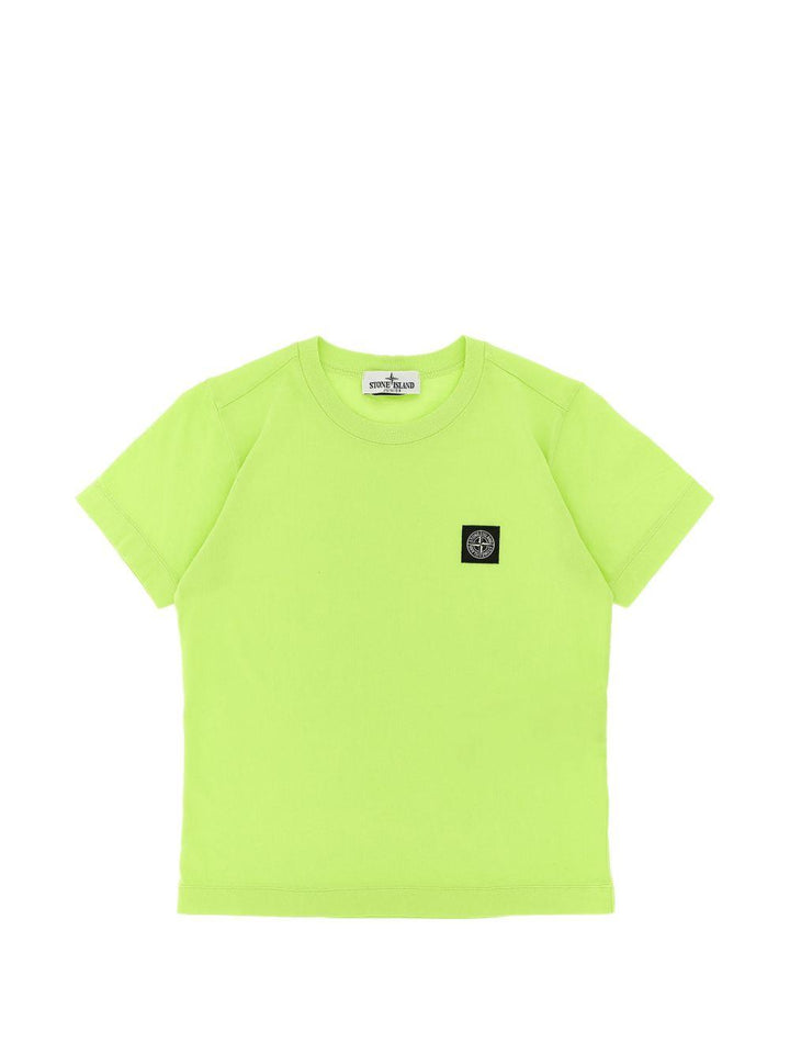 T-shirt verde limone per bambino 62100002S0047 V005F Stone Island Kids 