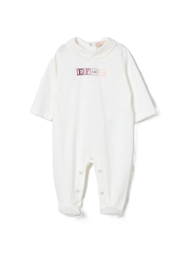 Tutina bianca per neonata ENTU1360JF054 0000 Elisabetta Franchi Kids 