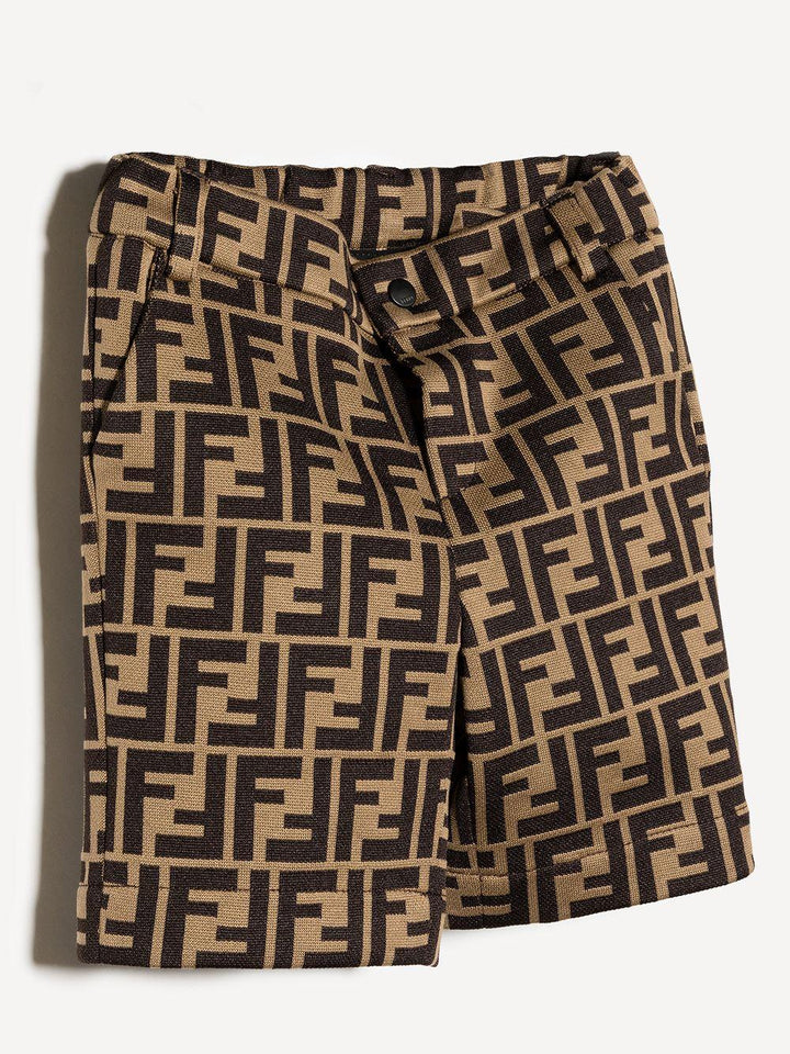 Bermuda marrone per neonato BMF176A6A6 F0E0X Fendi Kids 