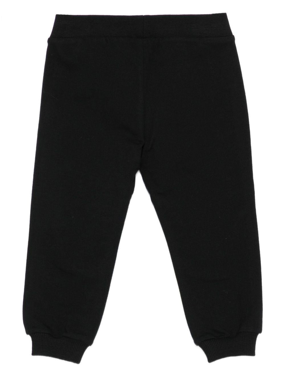 Pantalone nero per neonato MUP05QLDA17 60100 Moschino Kids 