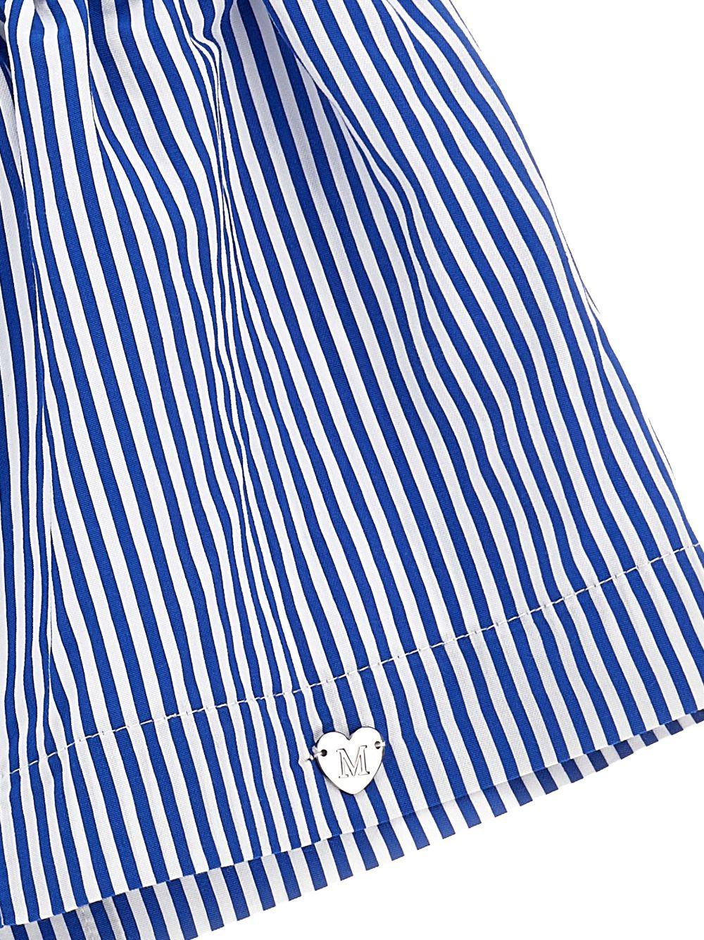 Bermuda a righe blu per neonata 11G4087315 9956 Monnalisa Kids 