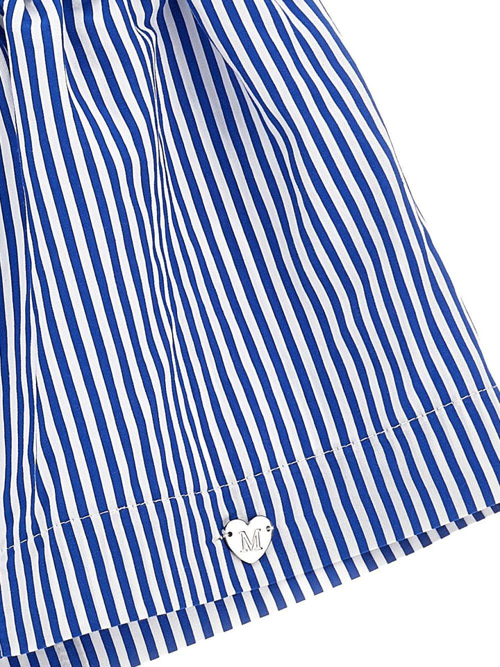Bermuda a righe blu per neonata 11G4087315 9956 Monnalisa Kids 
